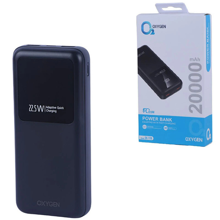 خرید و بررسی قیمت پاور بانک فست شارژ اکسیژن مدل OX-110 در فروشگاه اپل سزار