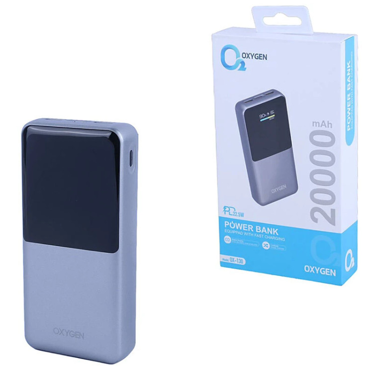 خرید و بررسی قیمت پاور بانک فست شارژ اکسیژن مدل OX-130 در فروشگاه اپل سزار