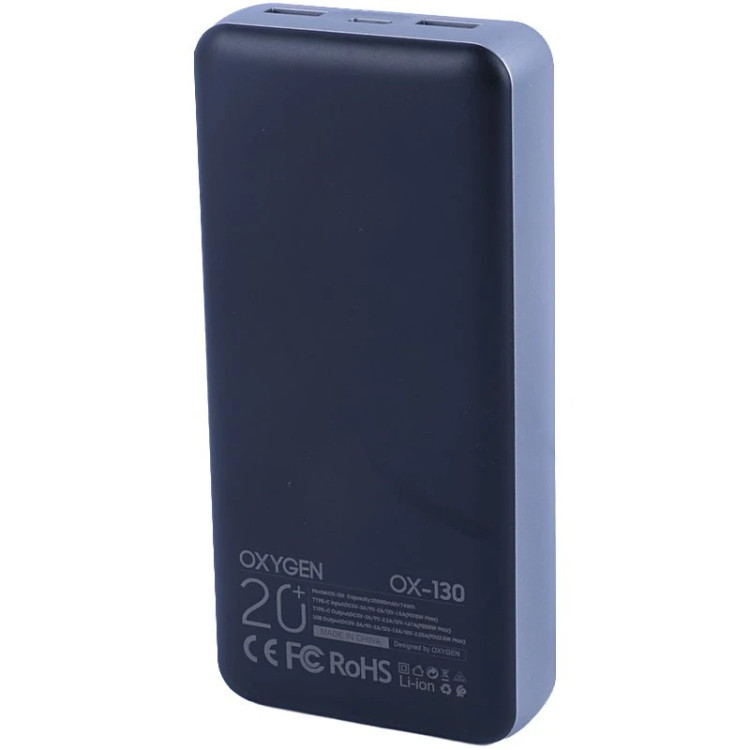 خرید و بررسی قیمت پاور بانک فست شارژ اکسیژن مدل OX-130 در فروشگاه اپل سزار