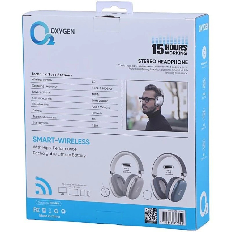 خرید و قیمت هدفون بلوتوثی اکسیژن مدل A14 در فروشگاه اپل سزار