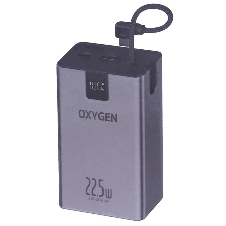 خرید و قیمت پاور بانک فست شارژ اکسیژن OX-160 از فروشگاه اپل سزار.