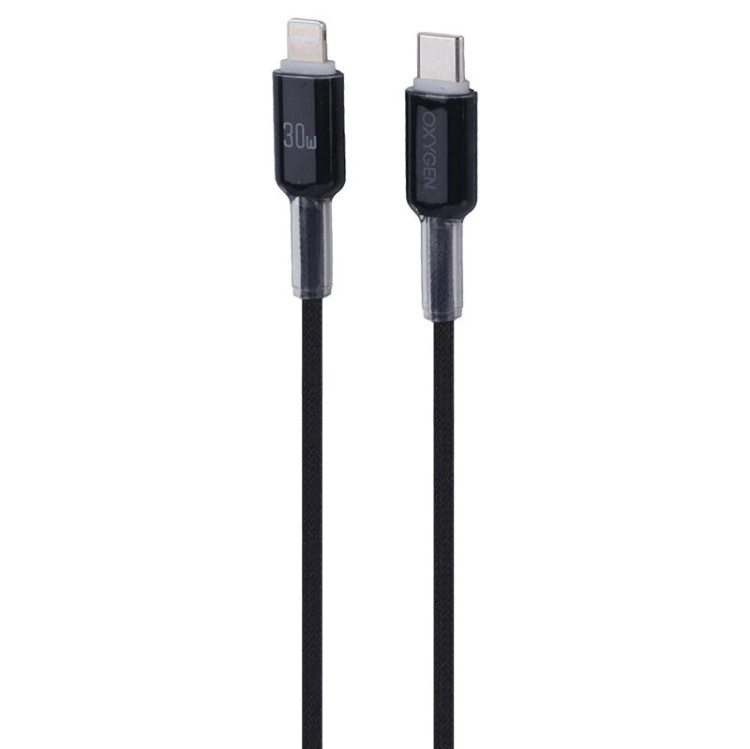 خرید و قیمت کابل تایپ سی به لایتنینگ فست شارژ 30 وات اکسیژن LX-23 در فروشگاه اپل سزار