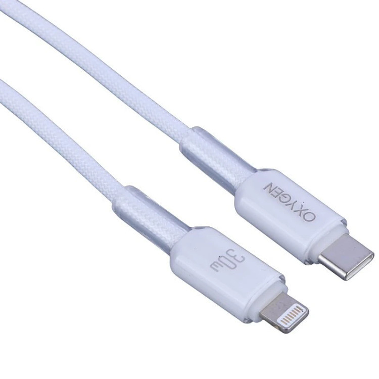 خرید و قیمت کابل تایپ سی به لایتنینگ فست شارژ 30 وات اکسیژن LX-23 در فروشگاه اپل سزار