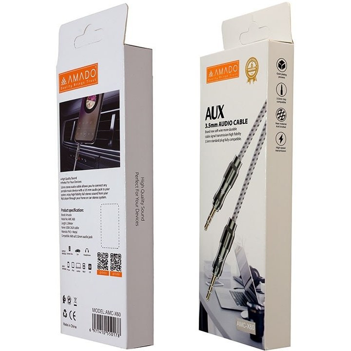 خرید و قیمت کابل AUX آمادو AMC-X60 در فروشگاه اپل سزار