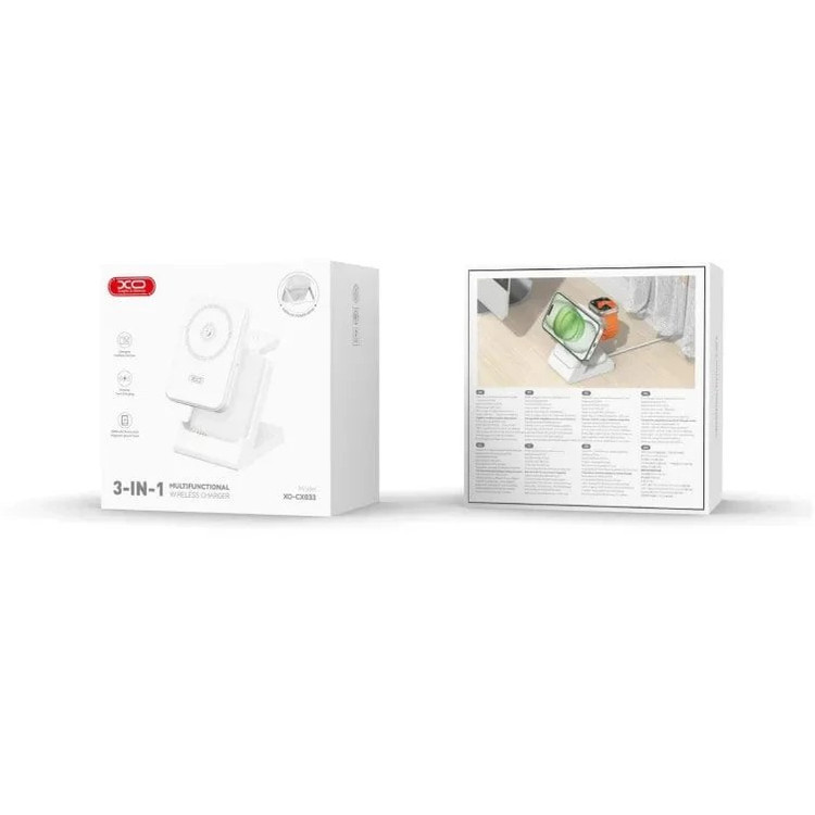 خرید و قیمت پاوربانک سه کاره وایرلس XO CX033 در فروشگاه اپل سزار