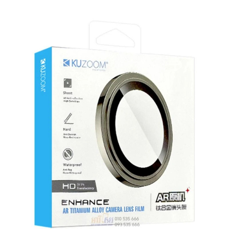 محافظ لنز دوربین شیشهای کوزوم مناسب برای گوشی موبایل اپل iPhone 18pro/18promax